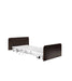 Medacure DLX600-CLS Bariatric Full-Electric Bed with brown brackets on a white background