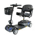 Merits Roadster S4 4-wheel mobility scooter, blue, front angle