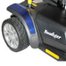 Merits Roadster S4 mobility scooter rear wheel close-up