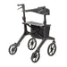 AeroCarbon Ultra Light Rollator, Black, 3/4 Angle View