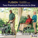Fusion 2 in 1 Rollator, Forest, 3/4 Angle View