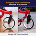 Nitro Euro Style 3-Wheel Rollator Rolling Walker