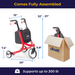 Nitro Euro Style 3-Wheel Rollator Rolling Walker