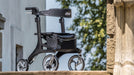 Nitro Elite CF Carbon Fiber Rollator Rolling Walker, Black