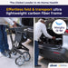 Nitro Elite CF Carbon Fiber Rollator Rolling Walker, Black