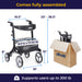 Nitro Elite CF Carbon Fiber Rollator Rolling Walker, Black