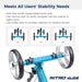 Nitro Glide Knee Walker Knee Scooter Crutch Alternative, Blue