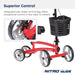 Nitro Glide Knee Walker Knee Scooter Crutch Alternative, Red