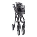 Nitro Sprint Rollator Rolling Walker, Black, folded front view