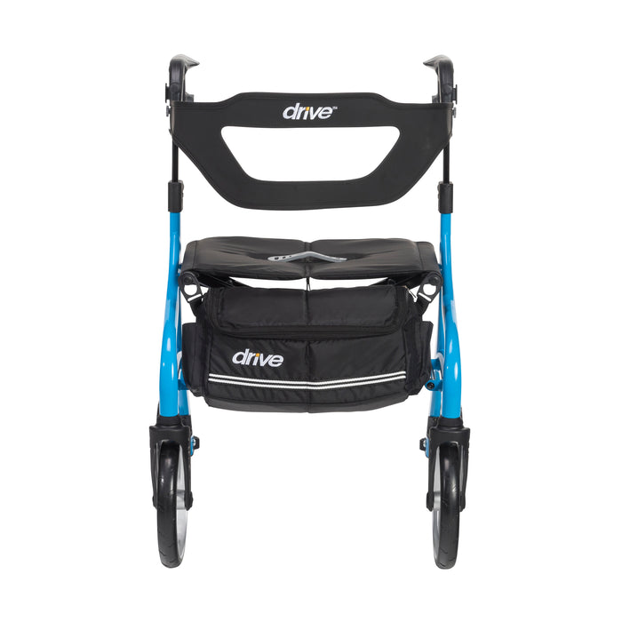 Nitro Sprint Rollator, Blue, Folded for Storage