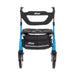 Nitro Sprint Rollator, Blue, Folded for Storage