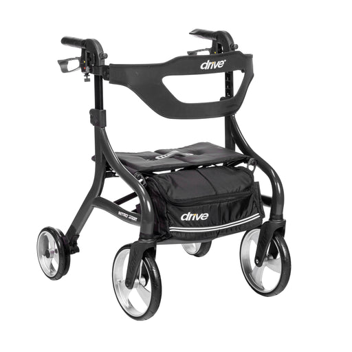 Nitro Sprint Rollator Hemi Height, Black, Front View