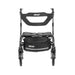 Nitro Sprint Rollator Hemi Height, Black, Front View with backrest & storage bag