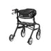 Nitro Sprint Rollator Hemi Height, Black, Rear View with the storage bag at the handle