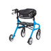 Nitro Sprint Rollator Hemi Height, Blue, Rear View with the storage bad at the handle bars