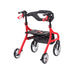 Nitro Sprint Rollator Hemi Height, Red, Rear View