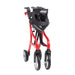 Nitro Sprint Rollator Rolling Walker, Red folded view