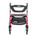 Nitro Sprint Rollator, Red, Front view with the bag in front
