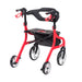 Nitro Sprint Rollator, Red, Handle and Brake Lever Detail