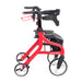Nitro Sprint Rollator, Red, Side View