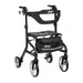 Nitro Sprint Rollator Tall, Black, Front View