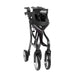 Nitro Sprint Rollator Rolling Walker, Tall, Black folded front view