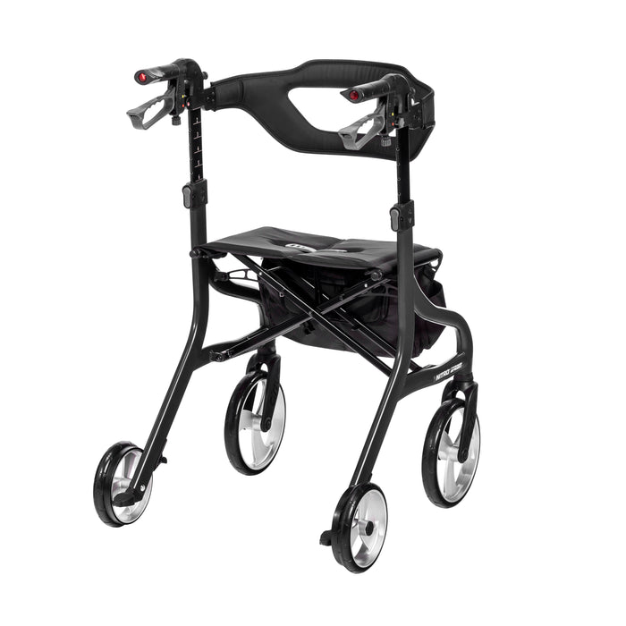 Nitro Sprint Rollator Tall, Black, Rear View