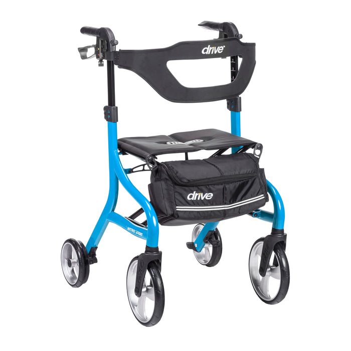 Nitro Sprint Rollator Tall, Blue, Front View