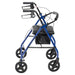 Rollator Walker Seat, Blue, Padded Seat Detail