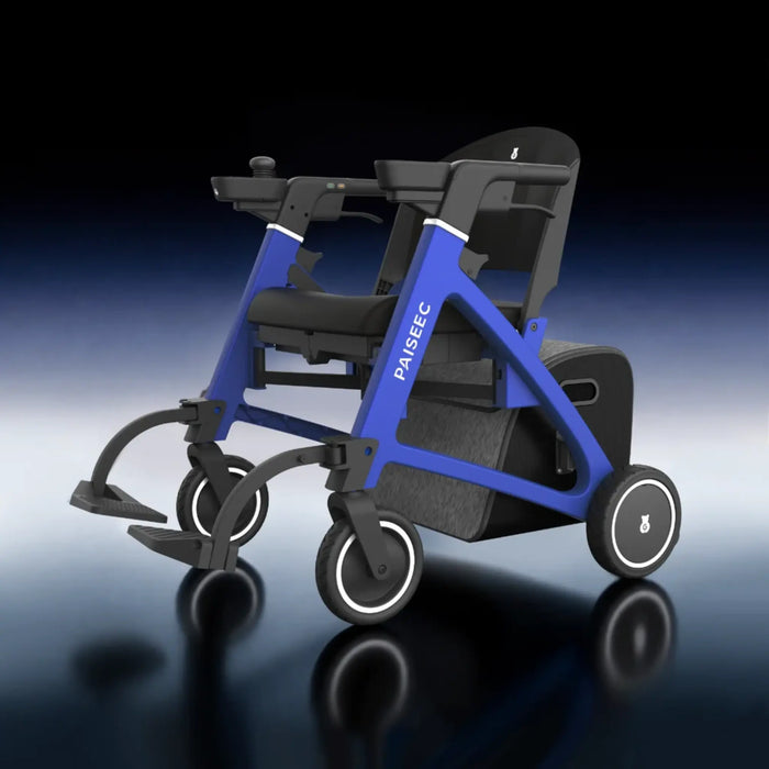 PAISEEC FLEX mobility device with seat folded