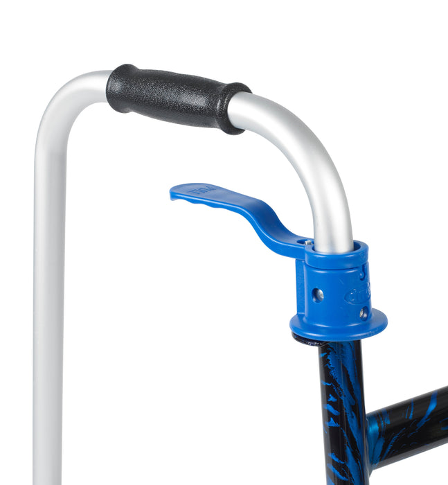 Junior Trigger Release Folding Walker with 5 Inch Wheels, Detail View