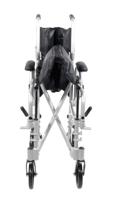 Poly Fly lightweight transport chair wheelchair folded for travel