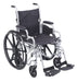 Poly Fly lightweight transport chair wheelchair with swing-away footrests