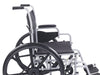 Rear view of Poly Fly lightweight transport chair wheelchair