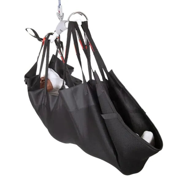Handicare Positioning Sling For Horizontal Lifting and Positioning - Black Elastic