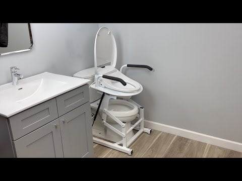 hrone Butler Powered Lift Commode Chair-With Handlet