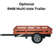Optional RMB Multi-tote Trailer side view with wooden cargo bed