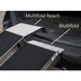 Close-up of PVI Multifold Reach ramp showing extended lip design for better alignment with vehicle cargo area