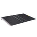 PVI self-supporting threshold ramp with black slip-resistant surface for doorway access