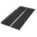 PVI solid ramp with black anti-slip surface and aluminum frame shown on white background