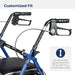 Drive Medical Aluminum Rollator, Blue, Adjustable Ergonomic Handle
