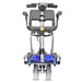 FreeRider Luggie Elite folding travel mobility scooter, blue, front view