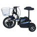 RMB Flex 500 Folding 3-Wheel Mobility Scooter folded side view