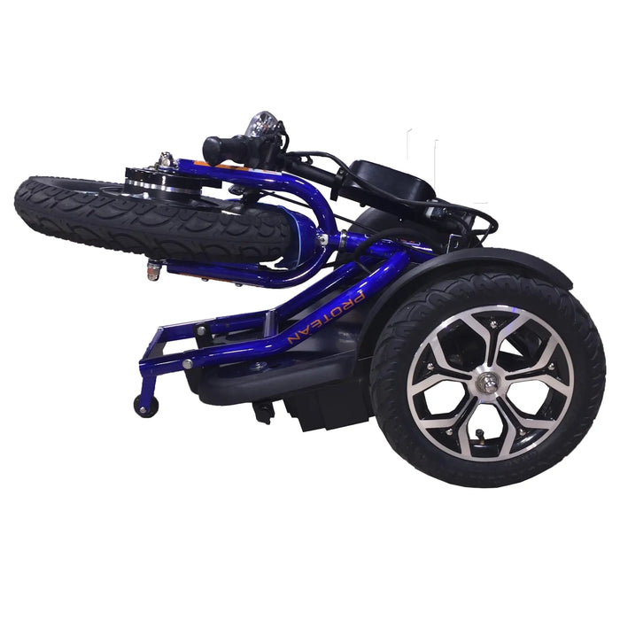 RMB Protean Folding 3-Wheel Mobility Scooter folded side view