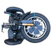 RMB Protean Folding 3-Wheel Mobility Scooter folded for transport top view