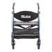 Rollator with Padded Seat and Contoured Backrest Detail