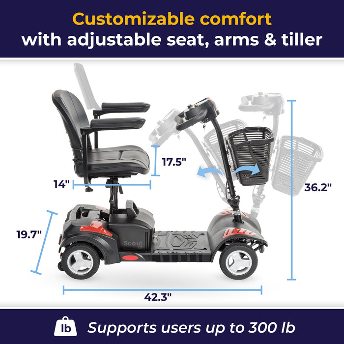 Drive Scout 4-Wheel Scooter — View 4