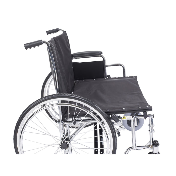 Sentra EC Heavy Duty Extra Wide Wheelchair, Detachable Desk Arms, 26 inches
