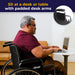 Sentra EC Extra Wide Wheelchair, Desk Arms, 30" Seat, Padded Armrest Detail