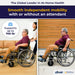 Sentra EC Extra Wide Wheelchair, Desk Arms, 30" Seat, Weight Capacity
